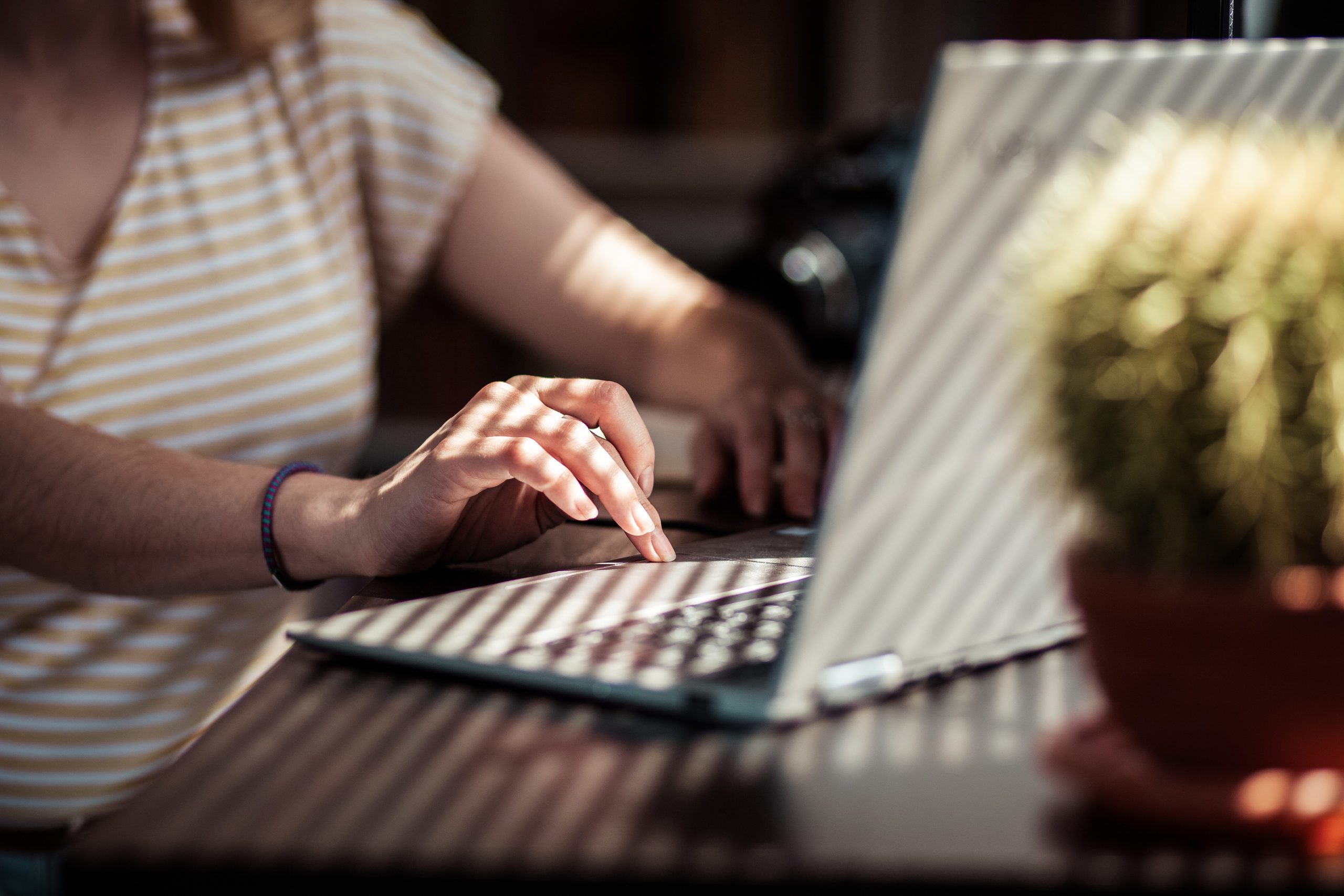 Woman Googling Abortion